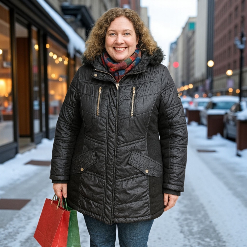 Michael Kors Black Puffer Jacket - Picture 2 of 16